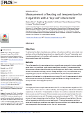 Cover page: Measurement of heating coil temperature for e-cigarettes with a "top-coil" clearomizer.