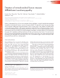 Cover page: Titration of mitochondrial fusion rescues Mff-deficient cardiomyopathy