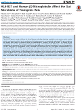 Cover page: HLA-B27 and Human β2-Microglobulin Affect the Gut Microbiota of Transgenic Rats