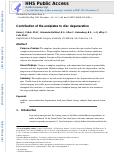 Cover page: Contribution of the Endplates to Disc Degeneration