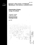 Cover page: Demonstration of Energy Savings of Cool Roofs