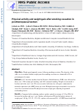 Cover page: Physical activity and weight gain after smoking cessation in postmenopausal women