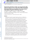 Cover page: Reproductive performance of dairy cows resynchronized after pregnancy diagnosis at 31 (±3 days) after artificial insemination (AI) compared with resynchronization at 31 (±3 days) after AI with pregnancy diagnosis at 38 (±3 days) after AI.