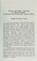 Cover page: Africans and Native Americans as "Racial Deviants" in Sixteenth and Seventeenth Century Europe