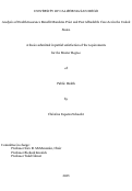 Cover page: Analysis of Health Insurance Benefit Mandates Prior and Post Affordable Care Act in the United States