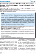 Cover page: Laquinimod, a Quinoline-3-Carboxamide, Induces Type II Myeloid Cells That Modulate Central Nervous System Autoimmunity