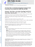 Cover page: A positive take on schizophrenia negative symptom scales: Converting scores between the SANS, NSA and SDS.