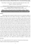 Cover page: Microstructural analysis of skeletal muscle force generation during aging