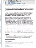 Cover page: Metabolic and Organelle Morphology Defects in Mice and Human Patients Define Spinocerebellar Ataxia Type 7 as a Mitochondrial Disease