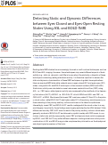 Cover page: Detecting Static and Dynamic Differences between Eyes-Closed and Eyes-Open Resting States Using ASL and BOLD fMRI