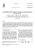 Cover page: Intermediate baseline appearance experiments and three-neutrino mixing schemes