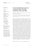 Cover page: Craniomaxillofacial trauma in immature dogs-etiology, treatments, and outcomes.