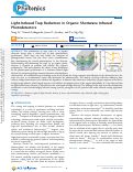 Cover page: Light-Induced Trap Reduction in Organic Shortwave Infrared Photodetectors