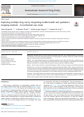 Cover page: Exploring multiple drug use by integrating mobile health and qualitative mapping methods - An individual case study