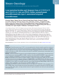 Cover page: Low mutation burden and frequent loss of CDKN2A/B and SMARCA2, but not PRC2, define pre-malignant neurofibromatosis type 1-associated atypical neurofibromas