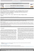 Cover page: Does surgeon-performed intraoperative wire localization allow for lower margin positivity rates compared to radiologist-performed preoperative localization in early breast cancer?