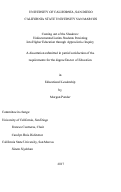 Cover page: Coming out of the Shadows: Undocumented Latinx Students Persisting into Higher Education through Appreciative Inquiry