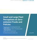 Cover page: Small and Large Fleet Perceptions on Zero-emission Trucks and Policies