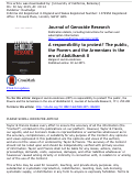 Cover page: A responsibility to protest? The public, the Powers and the Armenians in the era of Abdülhamit II