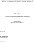 Cover page: Furthering Stem Major Commitment: The Effect Of Self-regulated Learning And Note Taking Strategies On Academic Self-efficacy