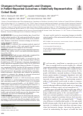 Cover page: Changes in Food Insecurity and Changes in Patient-Reported Outcomes: a Nationally Representative Cohort Study