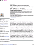 Cover page: Red seaweed (Asparagopsis taxiformis) supplementation reduces enteric methane by over 80 percent in beef steers.