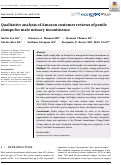 Cover page: Qualitative analysis of Amazon customer reviews of penile clamps for male urinary incontinence