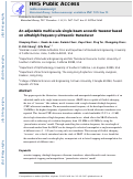 Cover page: An adjustable multi‐scale single beam acoustic tweezers based on ultrahigh frequency ultrasonic transducer