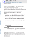 Cover page: Statistical sensitivity analysis for the estimation of fetal alcohol spectrum disorders prevalence.