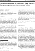 Cover page: Anomalous conditions in the south‐eastern Bering Sea, 1997: nutrients, phytoplankton and zooplankton