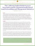 Cover page: The California Indian Basketweavers Association and Its Organizationally Based Land Stewardship and Management Initiatives