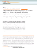 Cover page: Enhanced light absorption by mixed source black and brown carbon particles in UK winter.