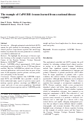 Cover page: The example of CaPSURE: lessons learned from a national disease registry