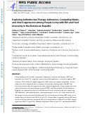 Cover page: Exploring antiretroviral therapy adherence, competing needs, and viral suppression among people living with HIV and food insecurity in the Dominican Republic