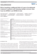 Cover page: Risk of requiring a walking aid after 6.5 years of ocrelizumab treatment in patients with relapsing multiple sclerosis: Data from the OPERA I and OPERA II trials