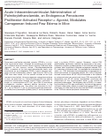 Cover page: Acute Intracerebroventricular Administration of Palmitoylethanolamide, an Endogenous Peroxisome Proliferator-Activated Receptor-α Agonist, Modulates Carrageenan-Induced Paw Edema in Mice