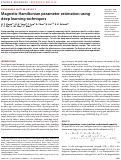 Cover page: Magnetic Hamiltonian parameter estimation using deep learning techniques