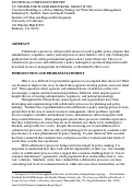 Cover page: Consensus Building as a Policy Making Strategy for Water Resources Management