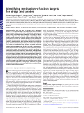 Cover page: Identifying mechanism-of-action targets for drugs and probes