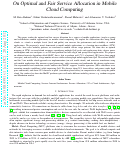 Cover page: On Optimal and Fair Service Allocation in Mobile Cloud Computing