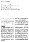 Cover page: A Fermi Liquid Electronic Structure and the Nature of the Carriers in High- T c Cuprates: A Photoemission Study