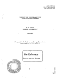 Cover page: TESTING THE PERFORMANCE OF SCINTILLATION CAMERAS