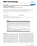 Cover page: Serum TNF-α in psoriasis after treatment with propylthiouracil, an antithyroid thioureylene