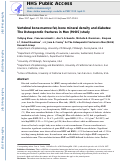 Cover page: Vertebral bone marrow fat, bone mineral density and diabetes: The Osteoporotic Fractures in Men (MrOS) study