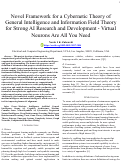 Cover page: Novel Framework for a Cybernetic Theory of General Intelligence and Information Field Theory for Strong AI Research and Development - Virtual Neurons Are All You Need