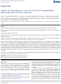 Cover page: Impact of Vaccination on Cost and Course of Hospitalization Associated with COVID-19 Infection