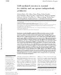 Cover page: CtIP-mediated resection is essential for viability and can operate independently of BRCA1