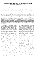 Cover page: Mutational Analysis of Citrus viroid III Symptom Expression
