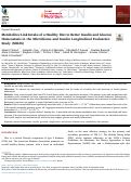 Cover page: Metabolites Link Intake of a Healthy Diet to Better Insulin and Glucose Homeostasis in the Microbiome and Insulin Longitudinal Evaluation Study (MILES)