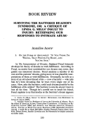 Cover page: Surviving the Battered Reader's Syndrome, or: A Critique of Linda G. Mills' <em>Insult to Injury: Rethinking Our Responses to Intimate Abuse</em>